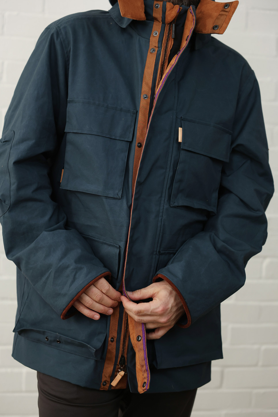 The Hawthorn Parka in navy 