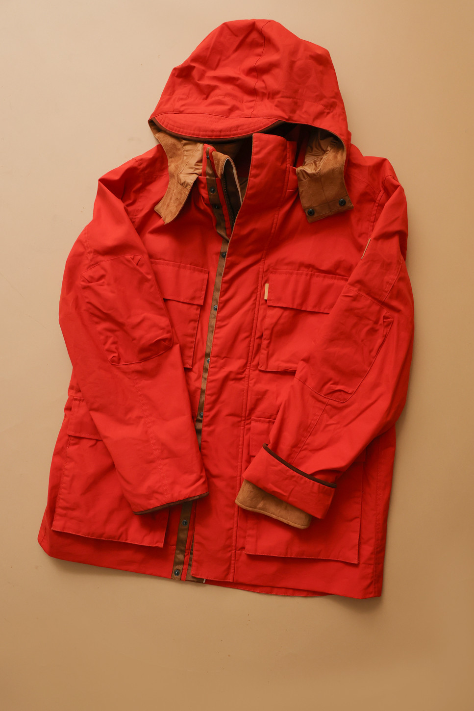 The Hawthorn Parka in burnt orange 