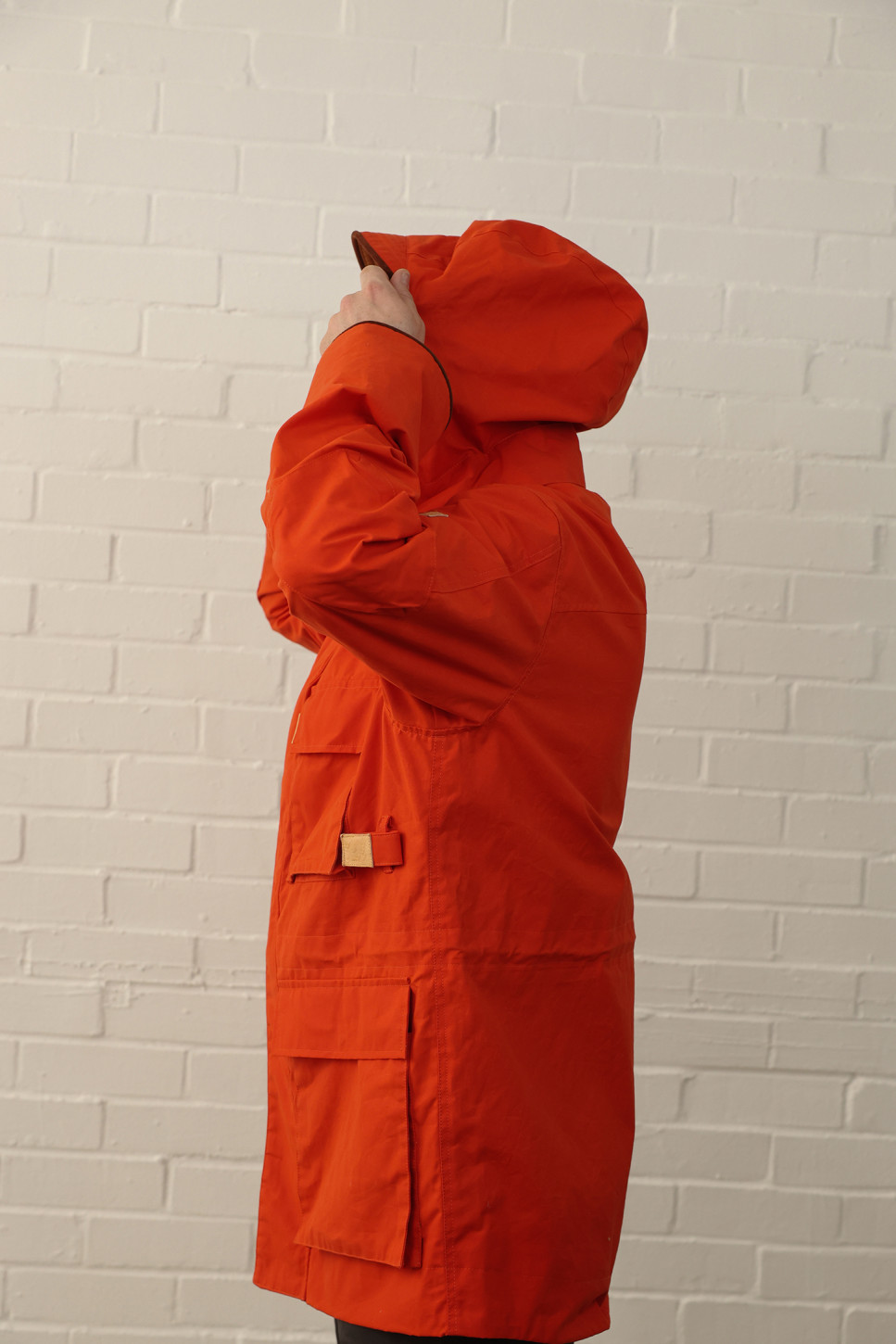 The Hawthorn Parka in burnt orange 