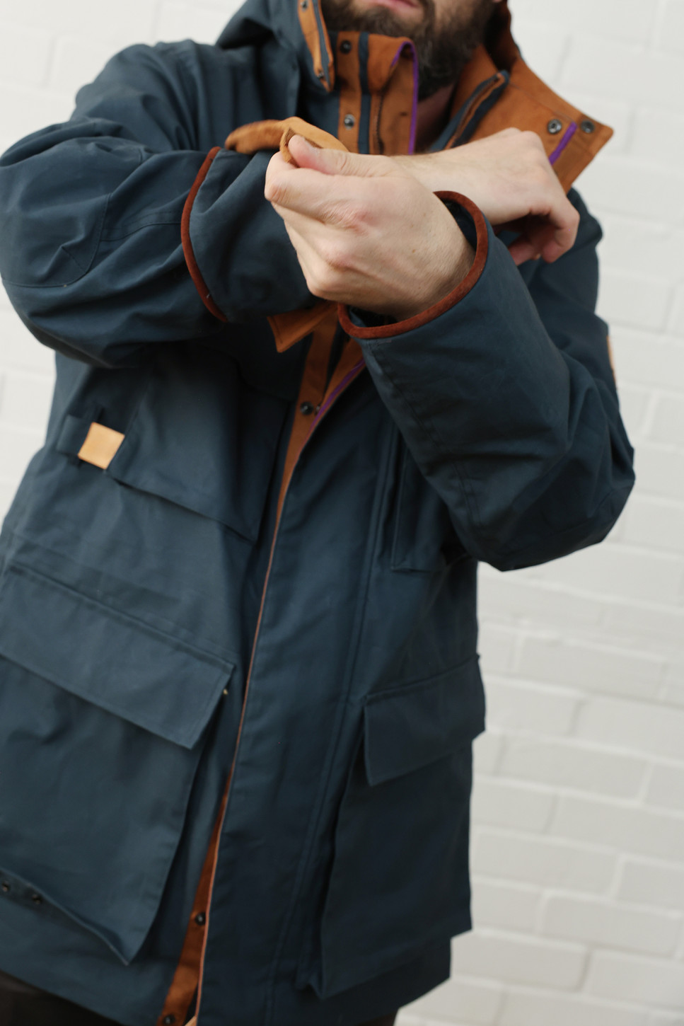 The Hawthorn Parka in navy 