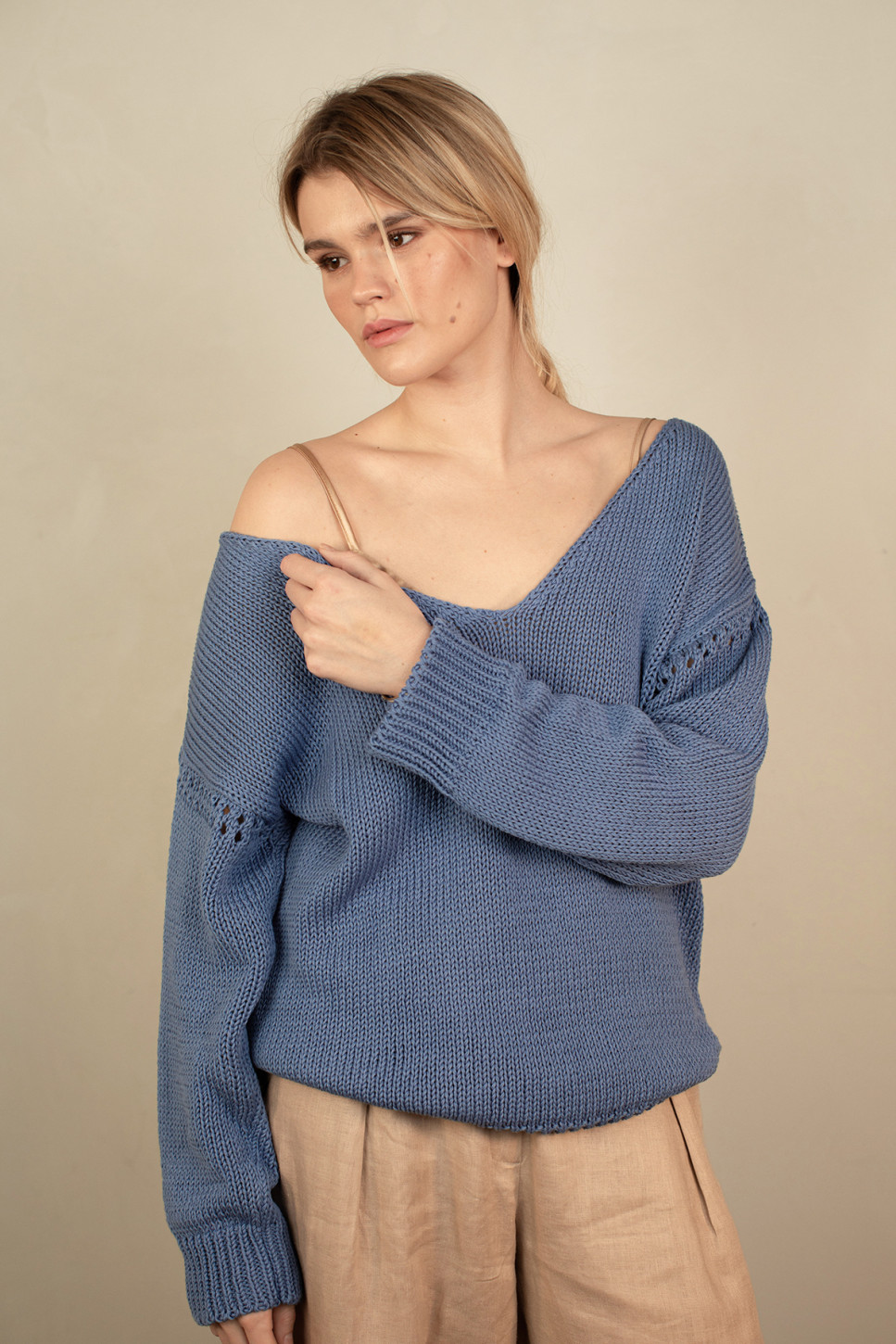 IRIS REVERSIBLE COTTON SWEATER