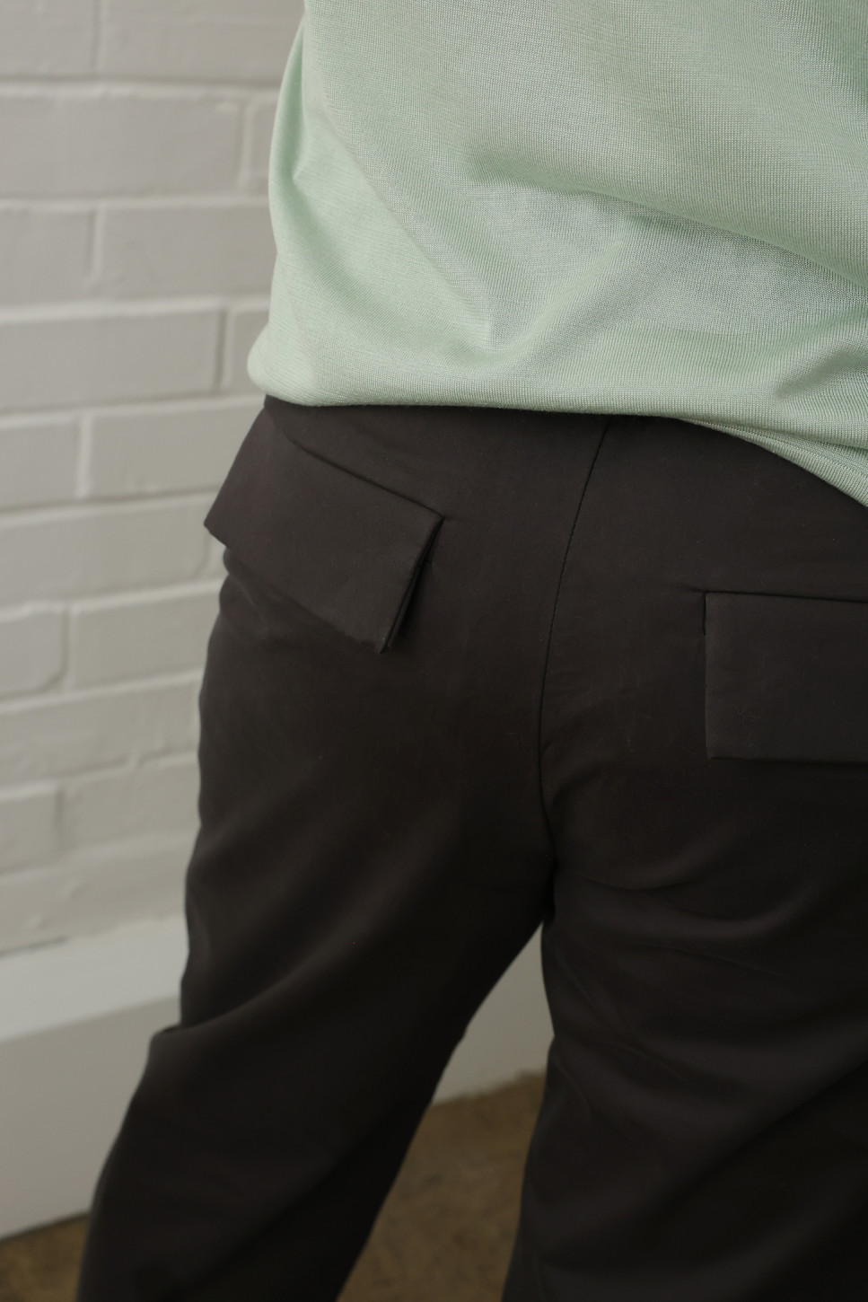 Essential silk t-shirt in Mint 