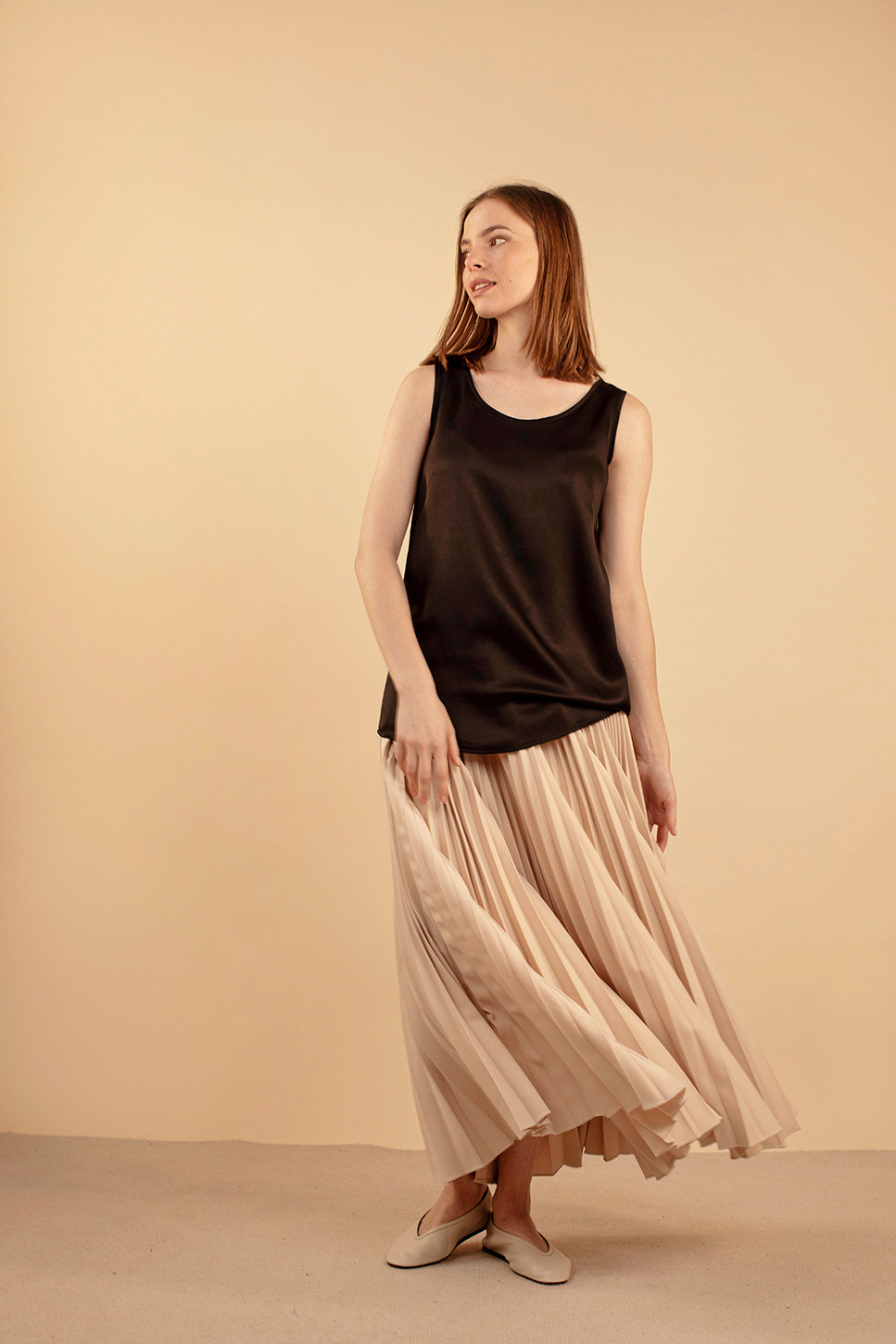 LUXURY SILK SATIN TANK TOP 