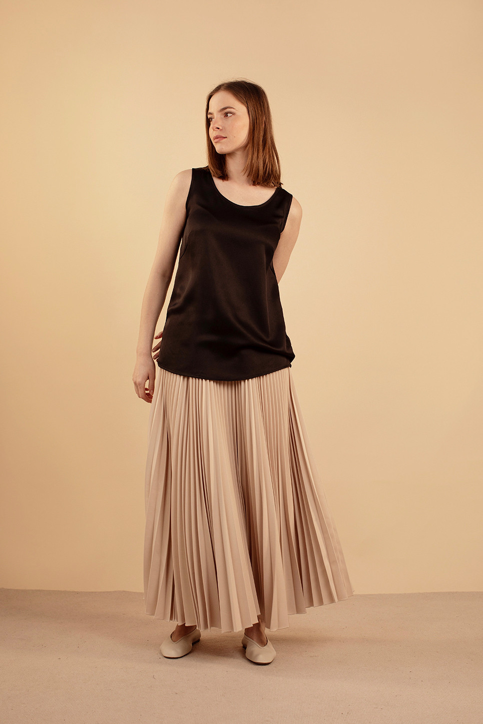 LUXURY SILK SATIN TANK TOP 