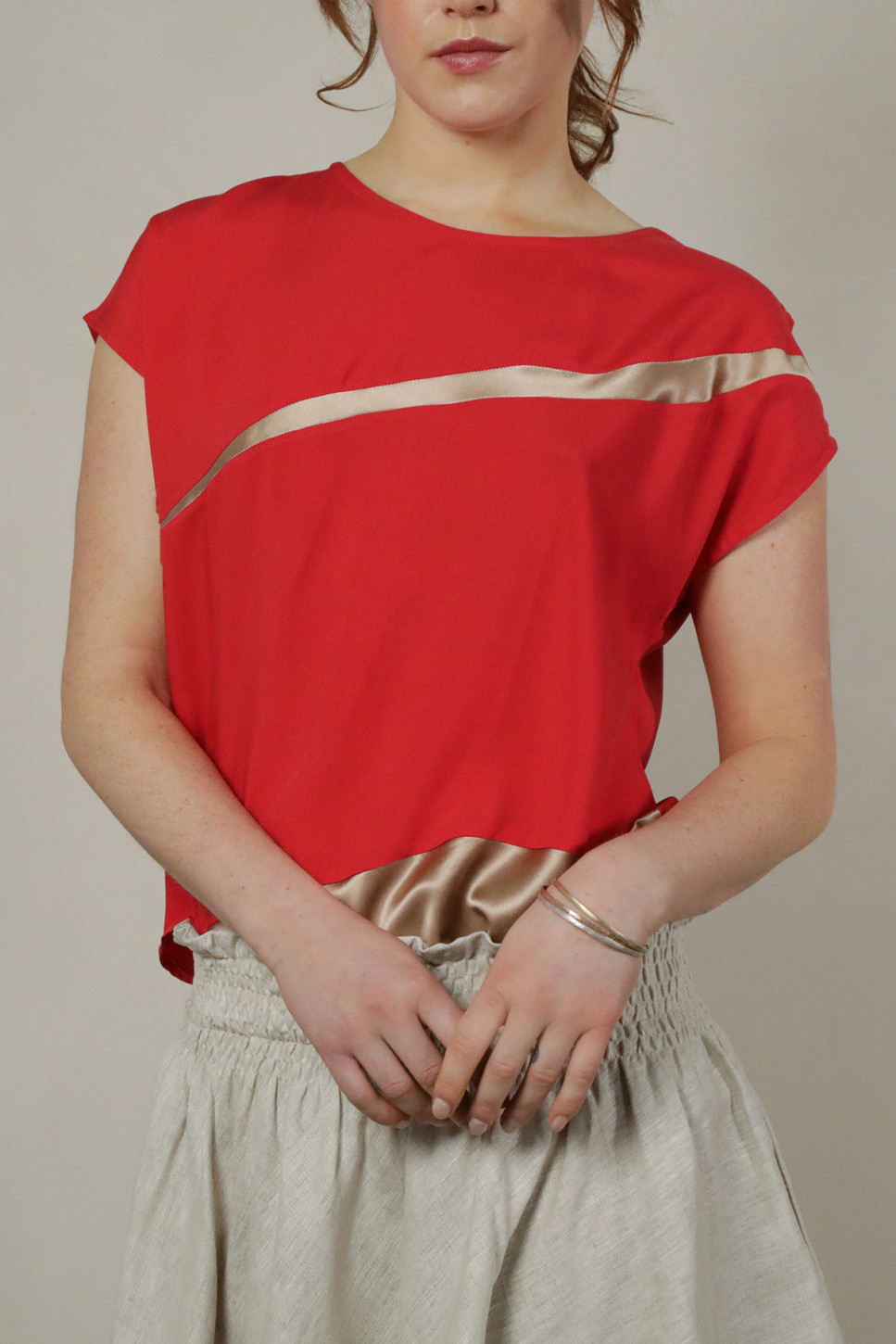 FLEUR COLOUR BLOCKED TOP