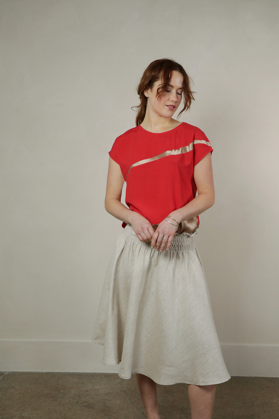 FLEUR COLOUR BLOCKED TOP