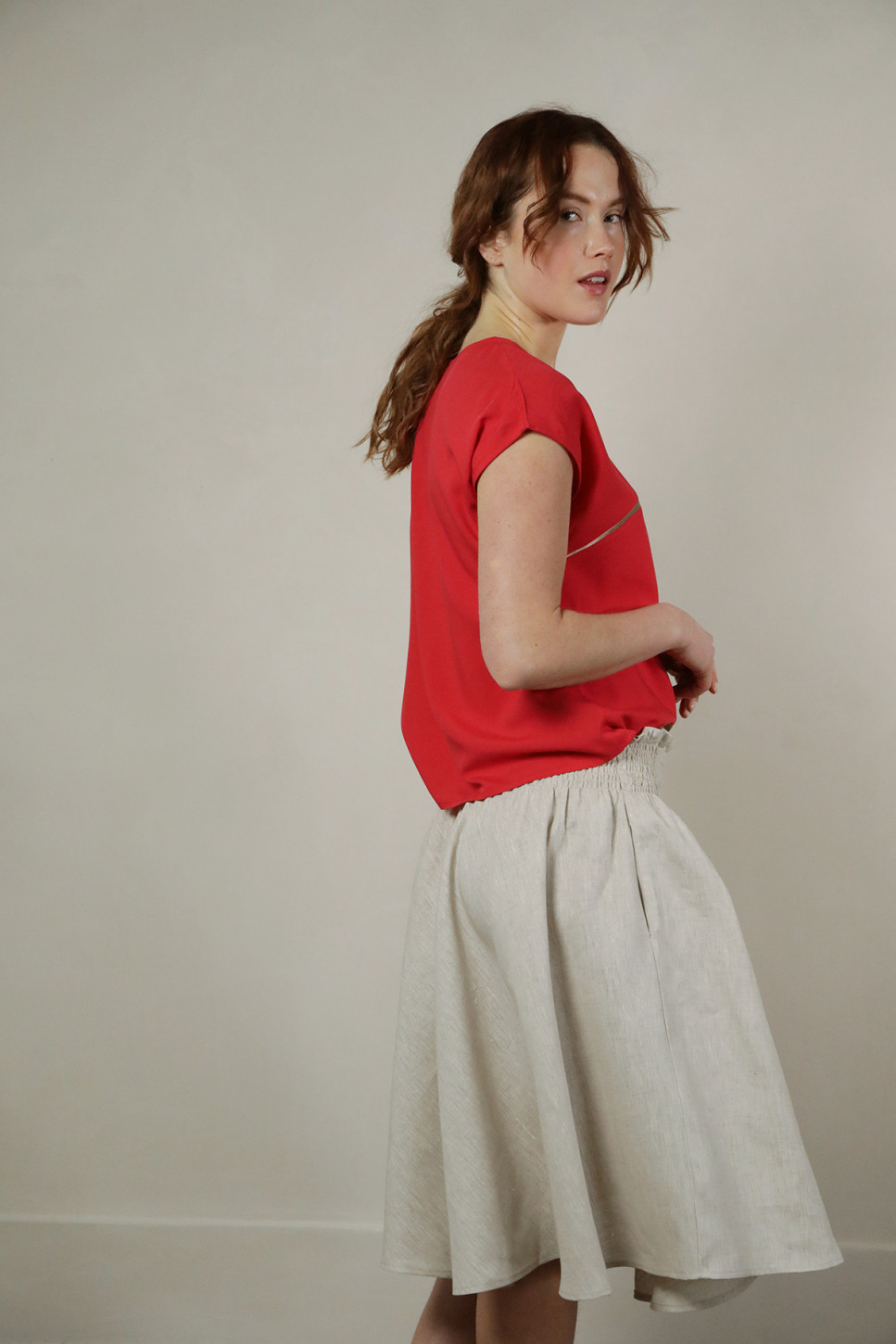 FLEUR COLOUR BLOCKED TOP
