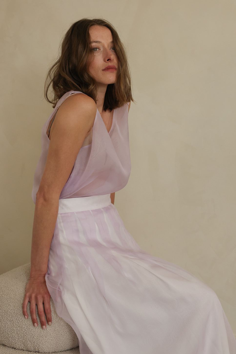 MARNIE SILK ORGANZA TOP