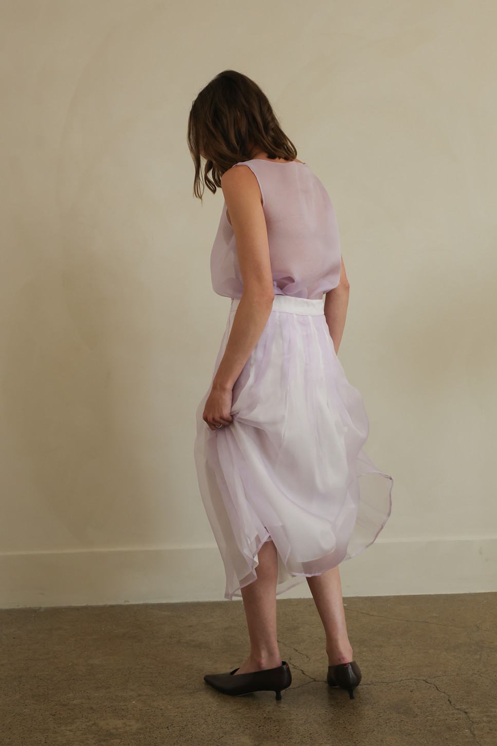 MARNIE SILK ORGANZA SKIRT