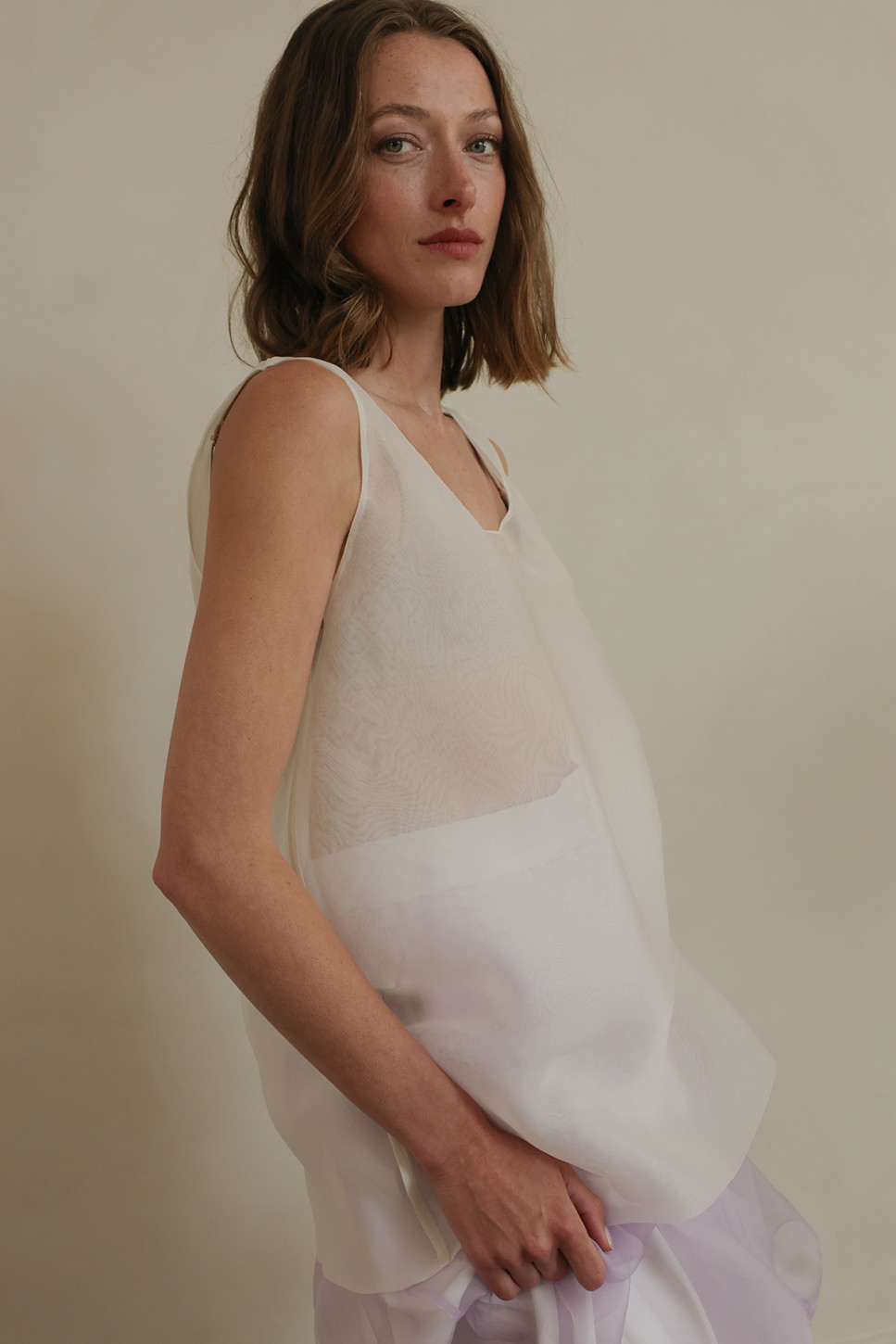 MARNIE SILK ORGANZA TOP