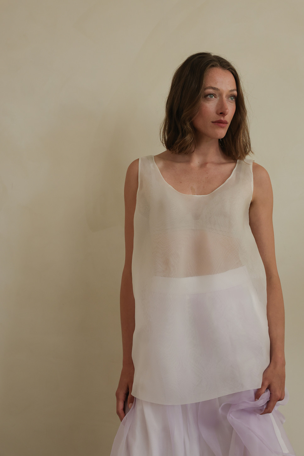 MARNIE SILK ORGANZA TOP
