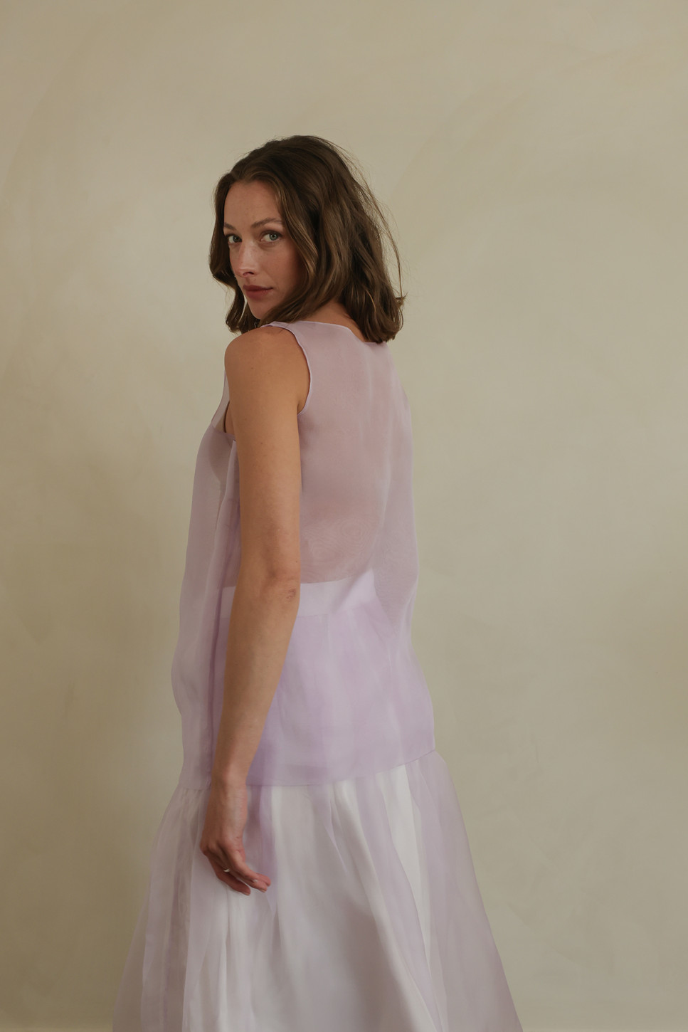MARNIE SILK ORGANZA TOP