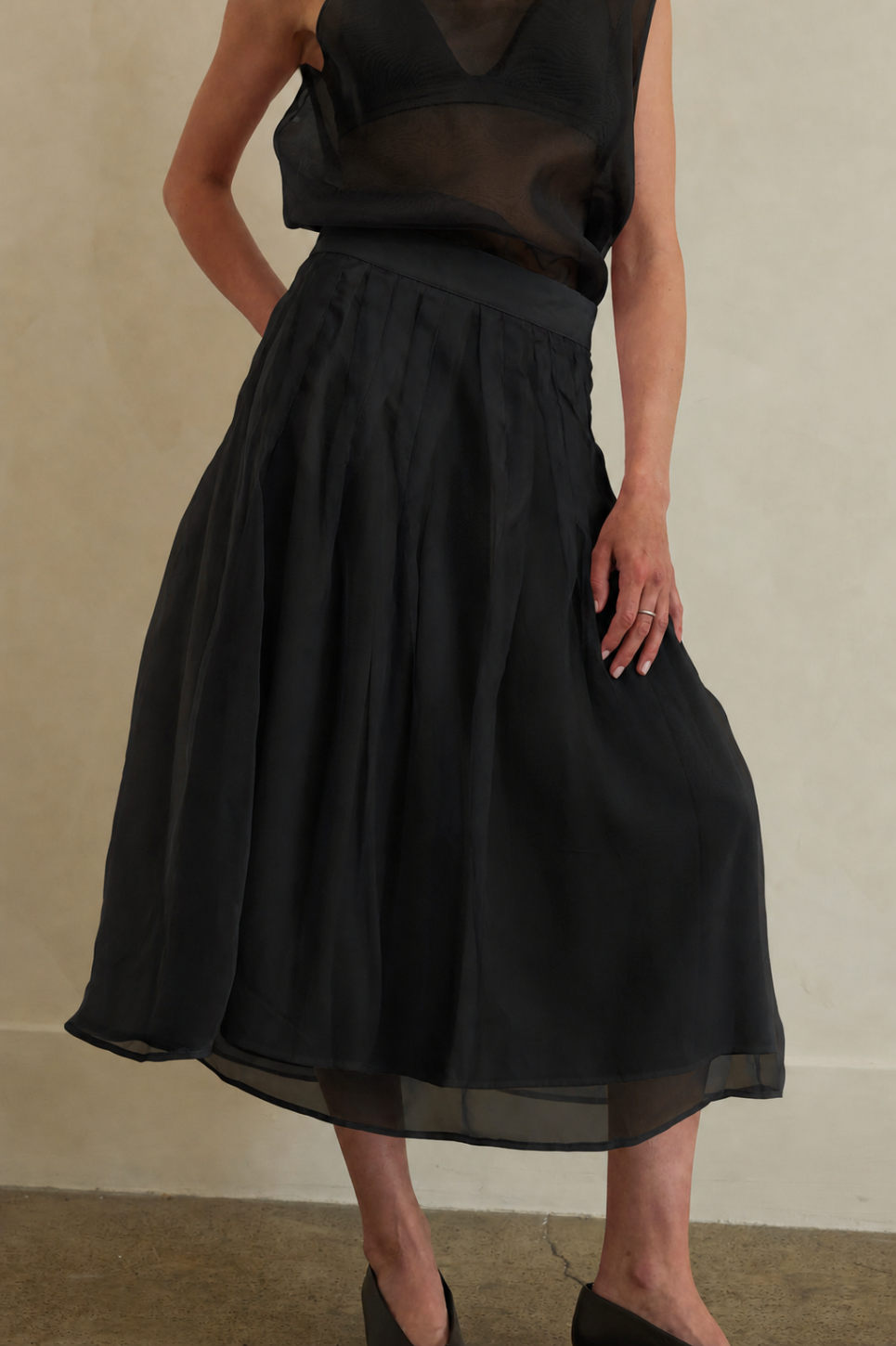 MARNIE SILK ORGANZA SKIRT
