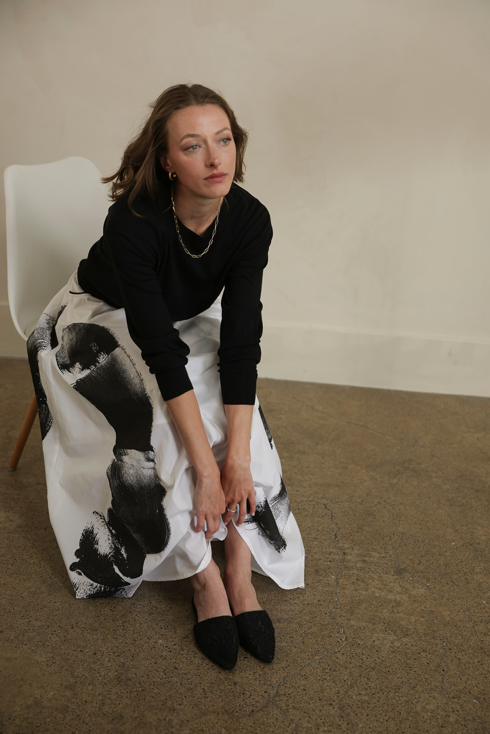 MIA COTTON PRINTED MAXI SKIRT