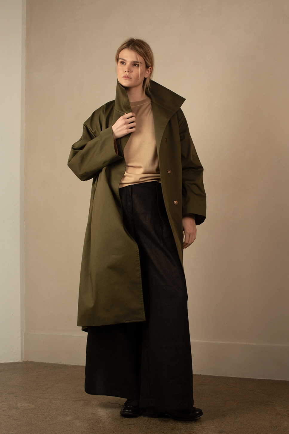 BLACK ARDEN LINEN TROUSERS