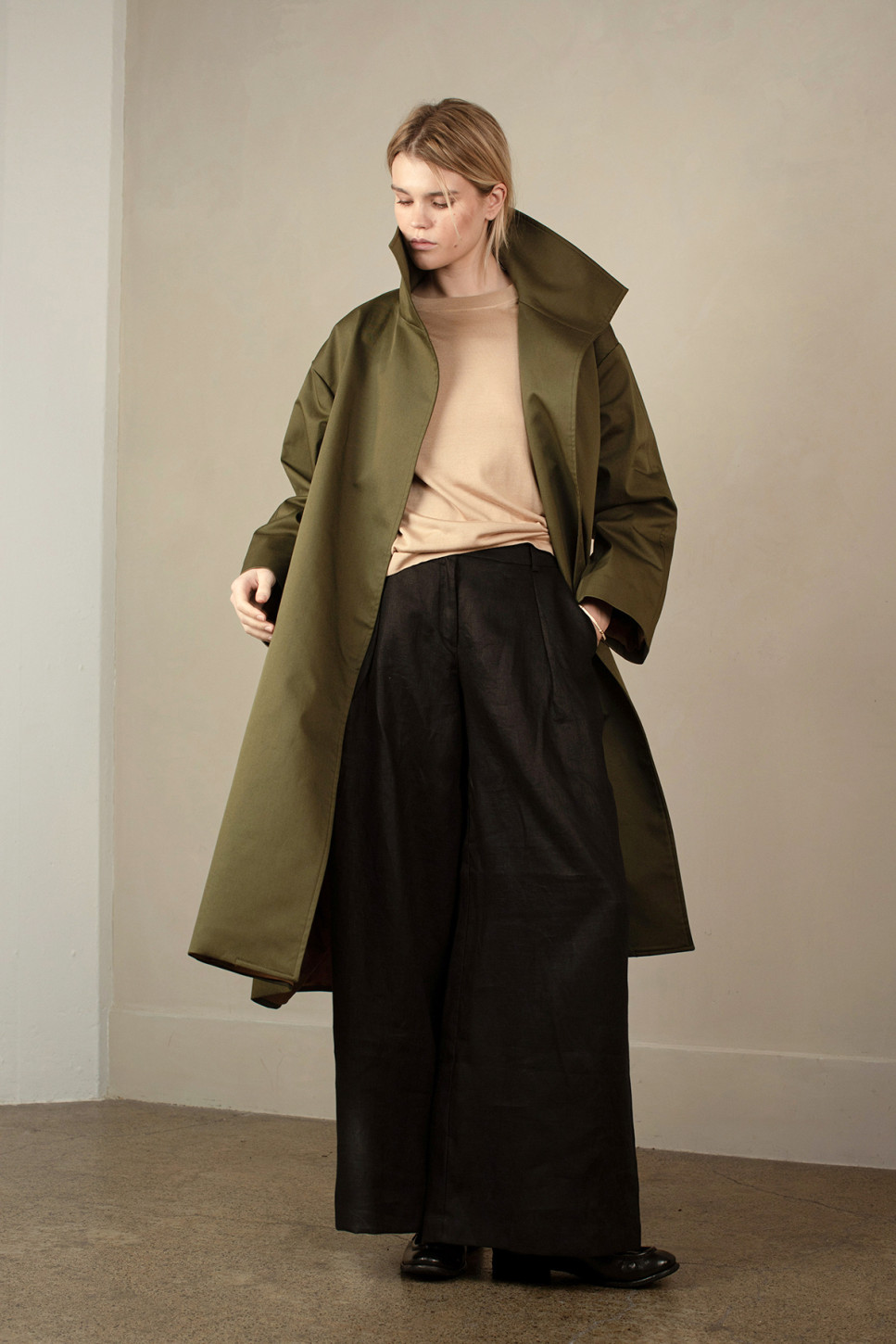 BLACK ARDEN LINEN TROUSERS