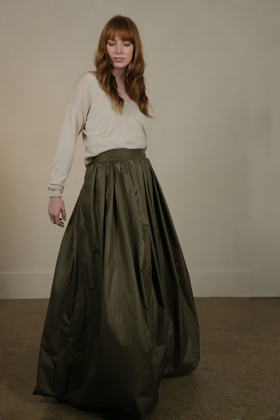 THE OLIVE MOOR MAXI SKIRT