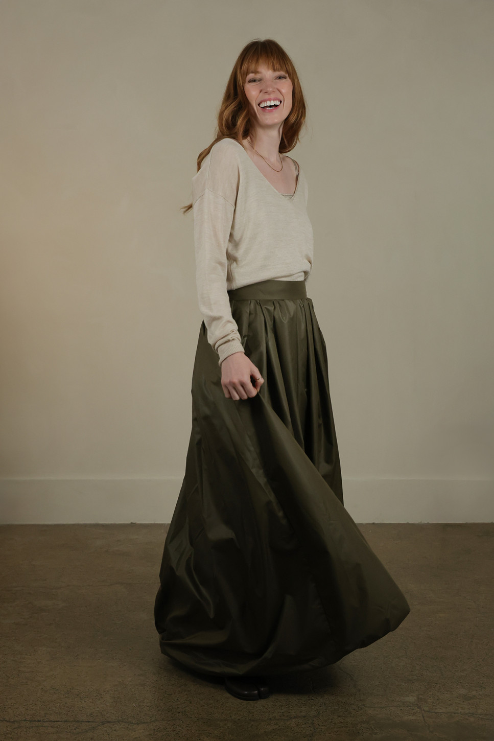 THE OLIVE MOOR MAXI SKIRT