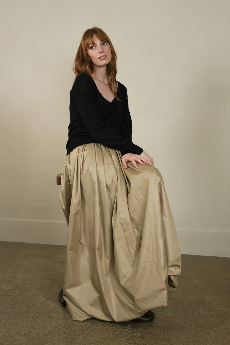 THE SAND MOOR BALOON MAXI SKIRT