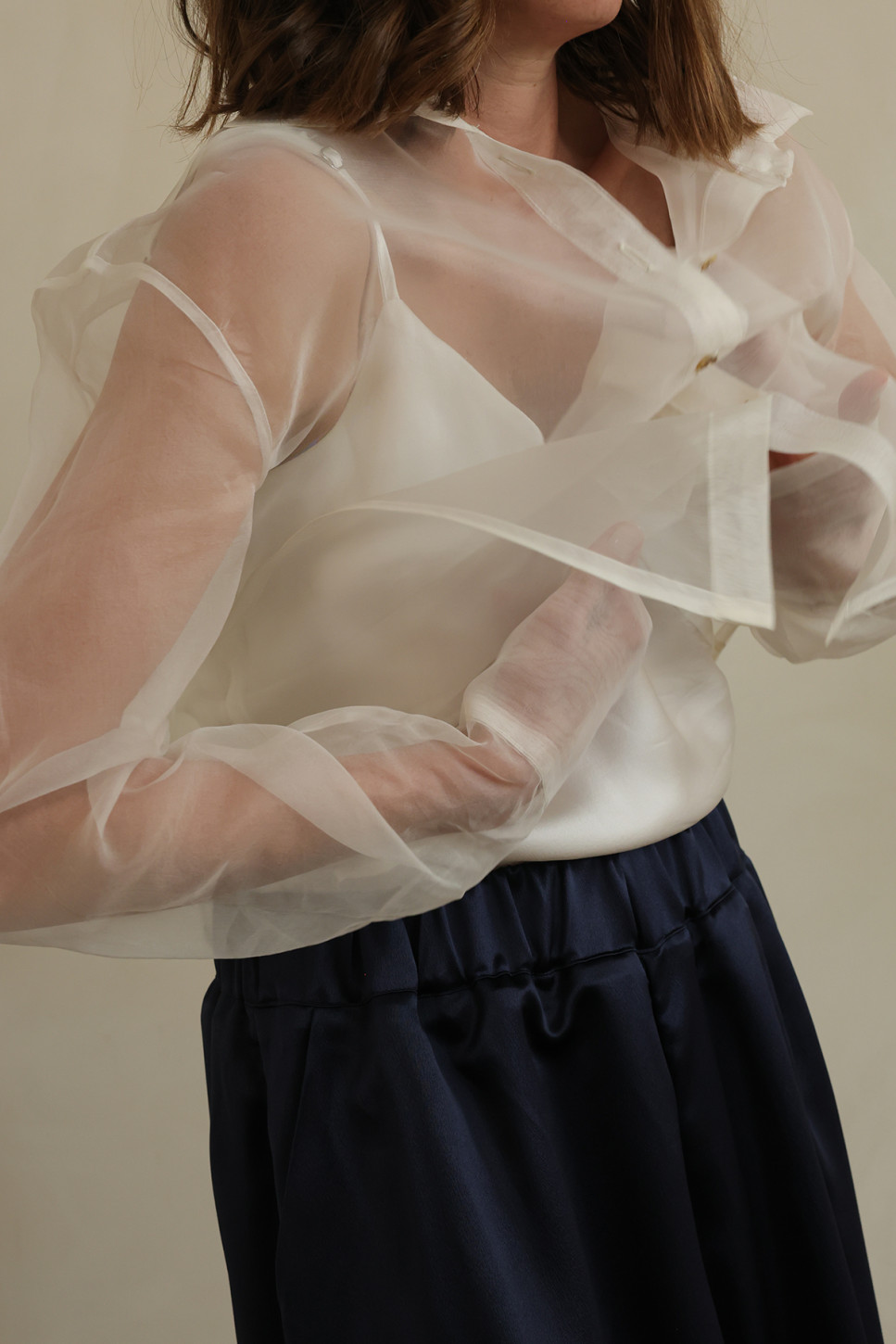 NOA SILK ORGANZA SHIRT