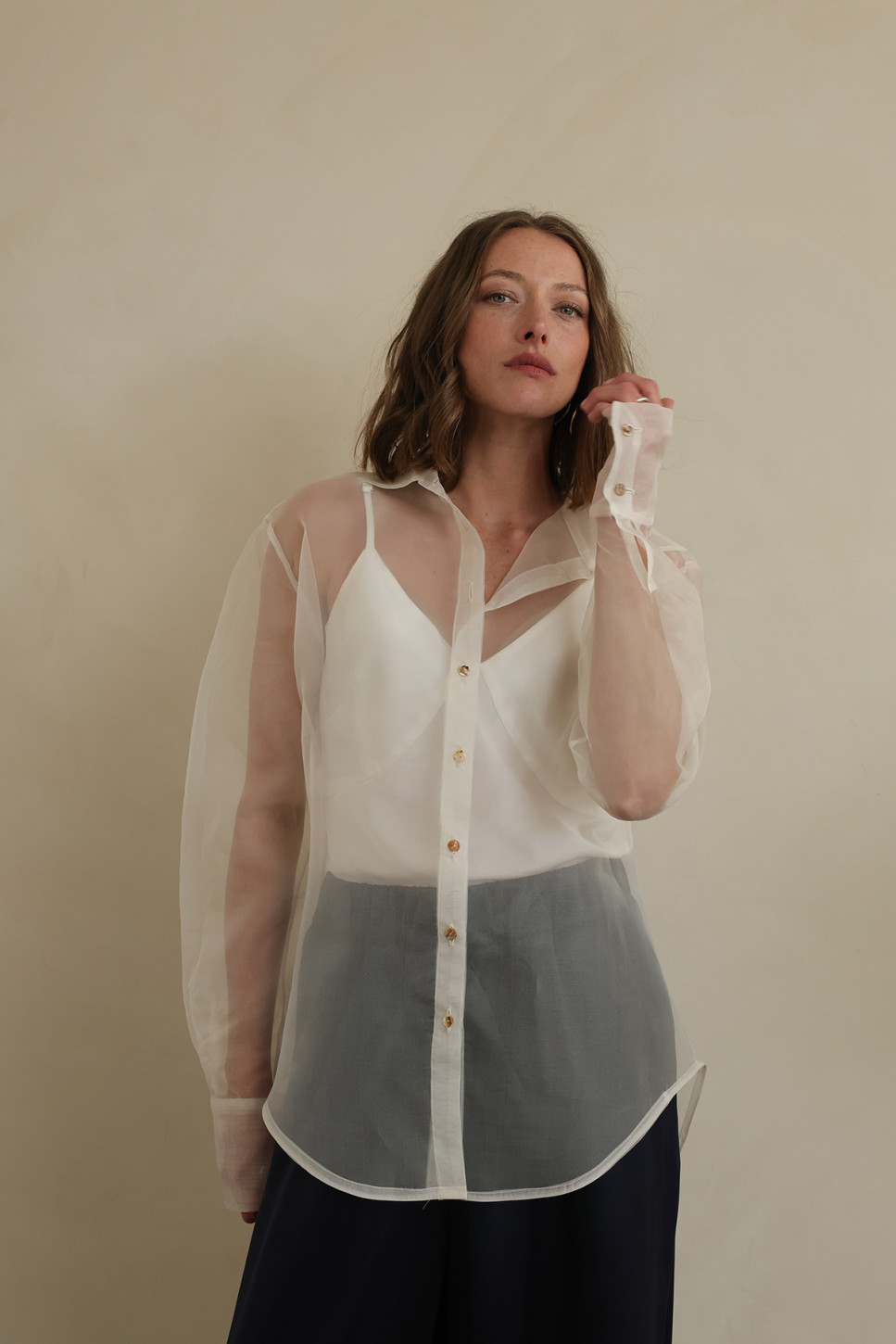 NOA SILK ORGANZA SHIRT