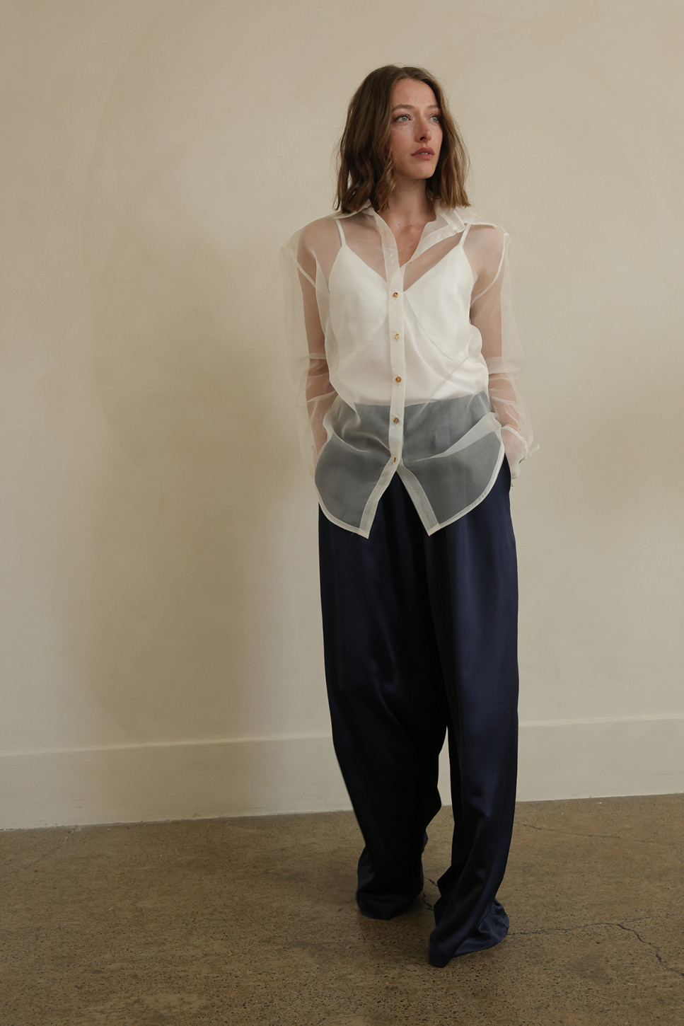 NOA SILK ORGANZA SHIRT