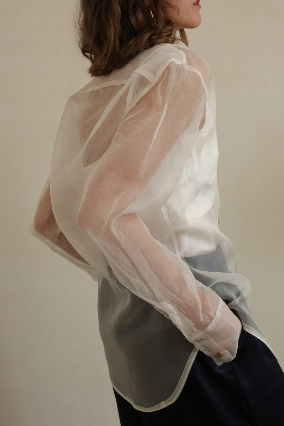 NOA SILK ORGANZA SHIRT