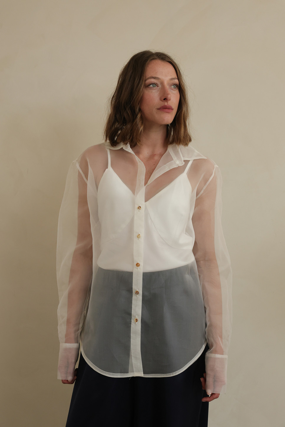 NOA SILK ORGANZA SHIRT
