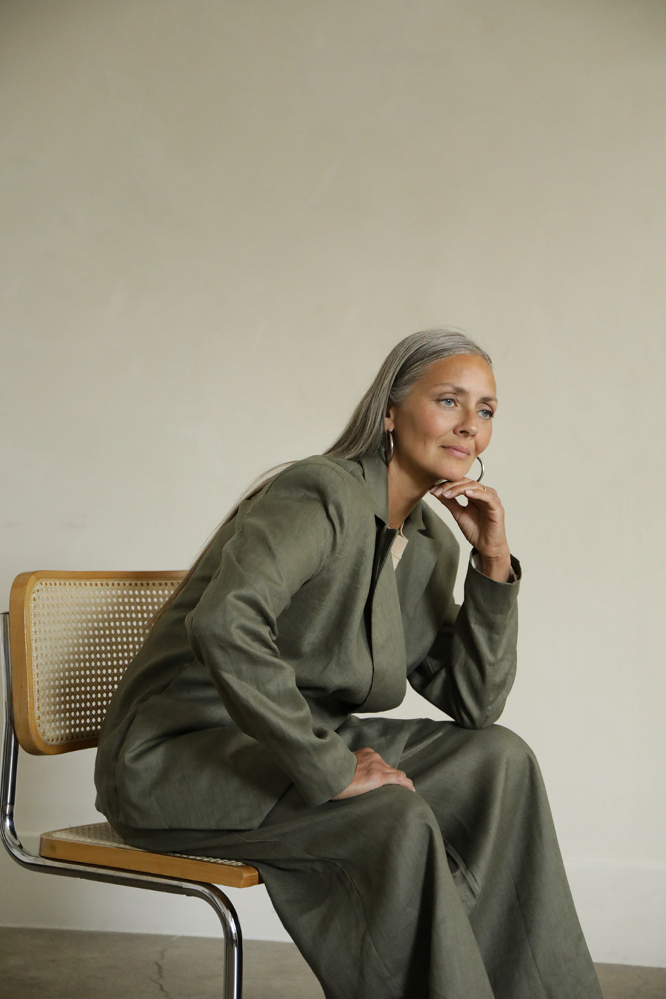 THE LINEN NORI BLAZER 