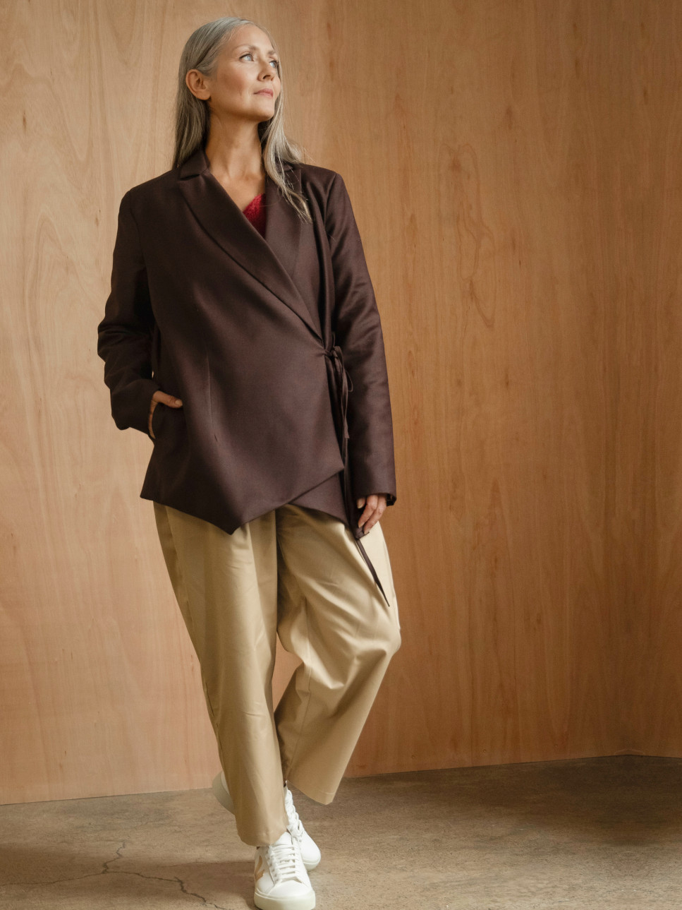 NORI WOOL WRAP JACKET 