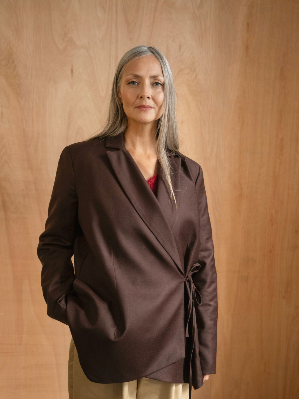 NORI WOOL WRAP JACKET 