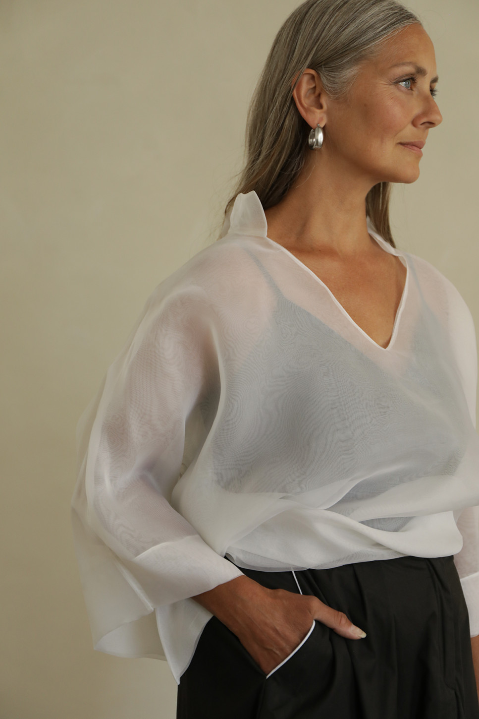 NOYA ORGANZA SILK TOP