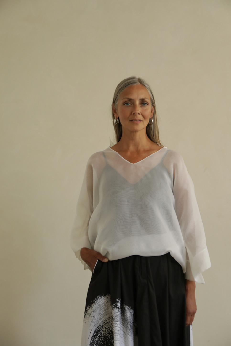 NOYA ORGANZA SILK TOP