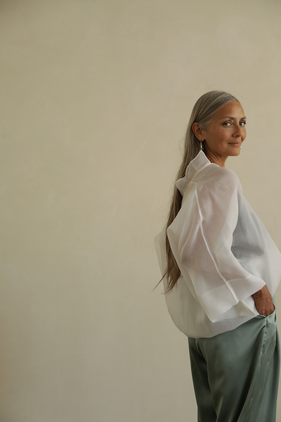 NOYA ORGANZA SILK TOP