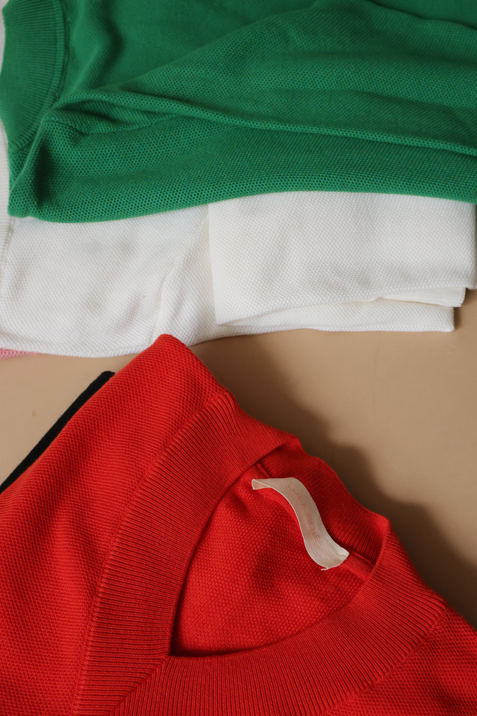 Burnt Orange Frame V-Neck Sweater 