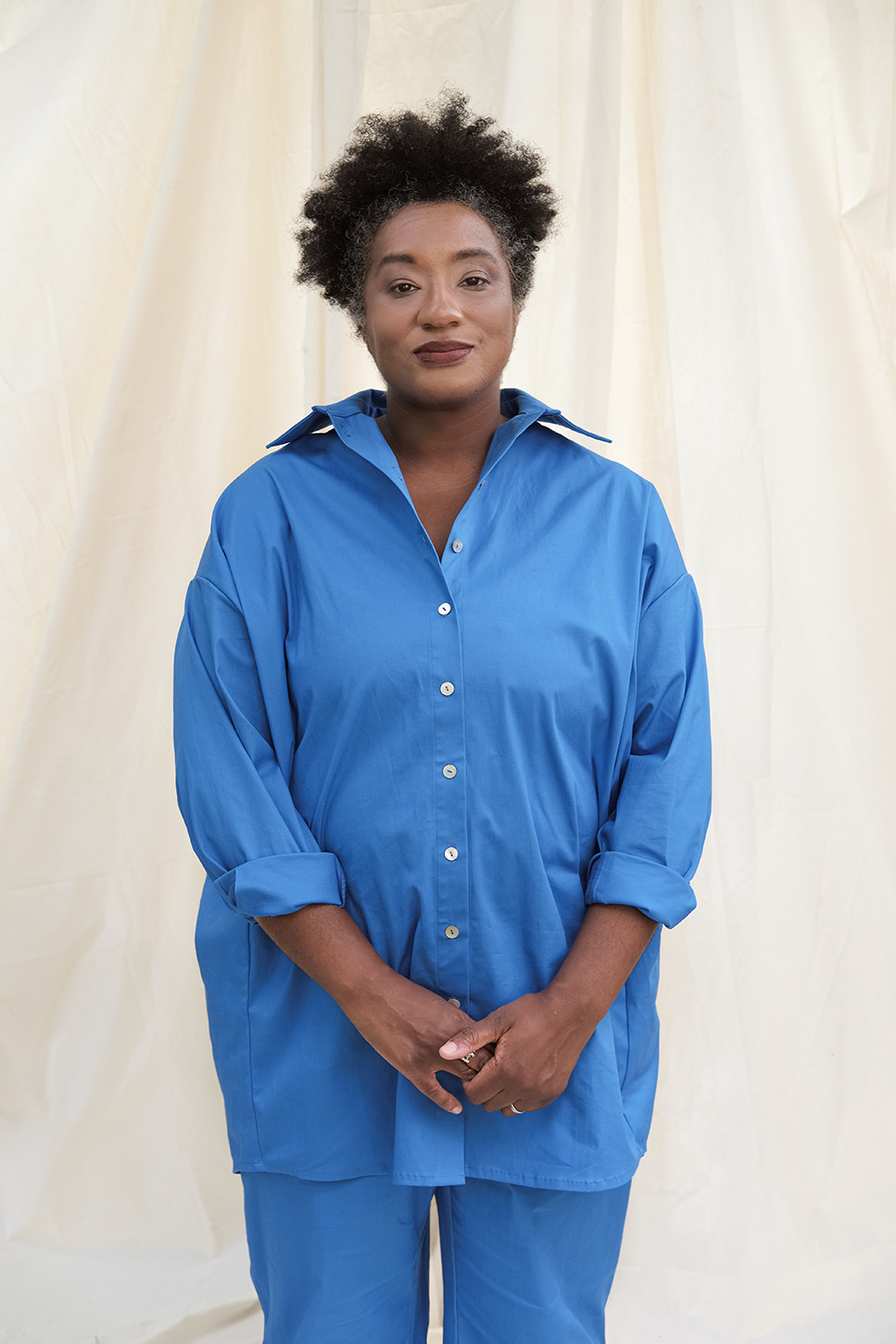 OVERSIZED COTTON CANVAS SHIRT BY AJA 