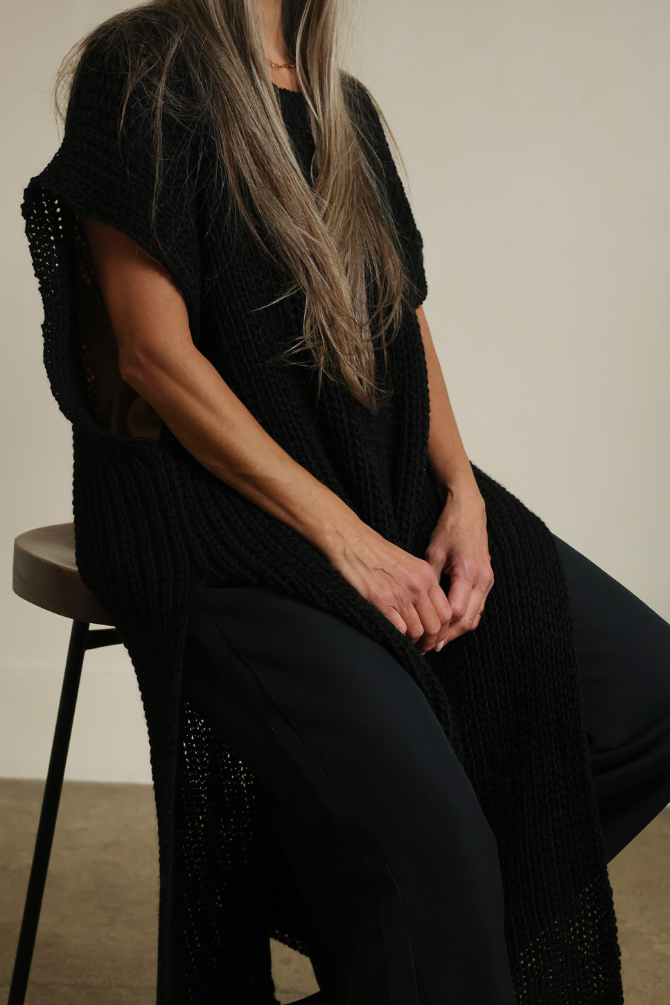 PEARL DROPPED SHOULDER TUNIC 