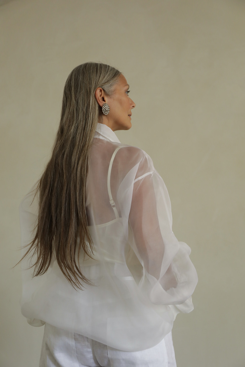 SOLENE ORGANZA SILK SHIRT