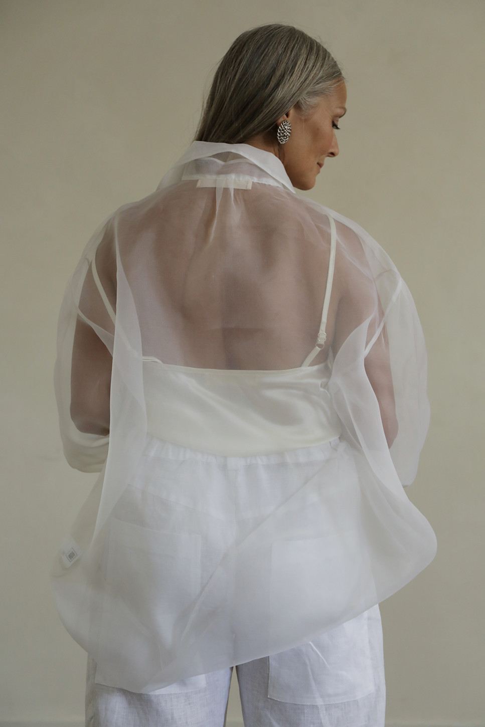 SOLENE ORGANZA SILK SHIRT