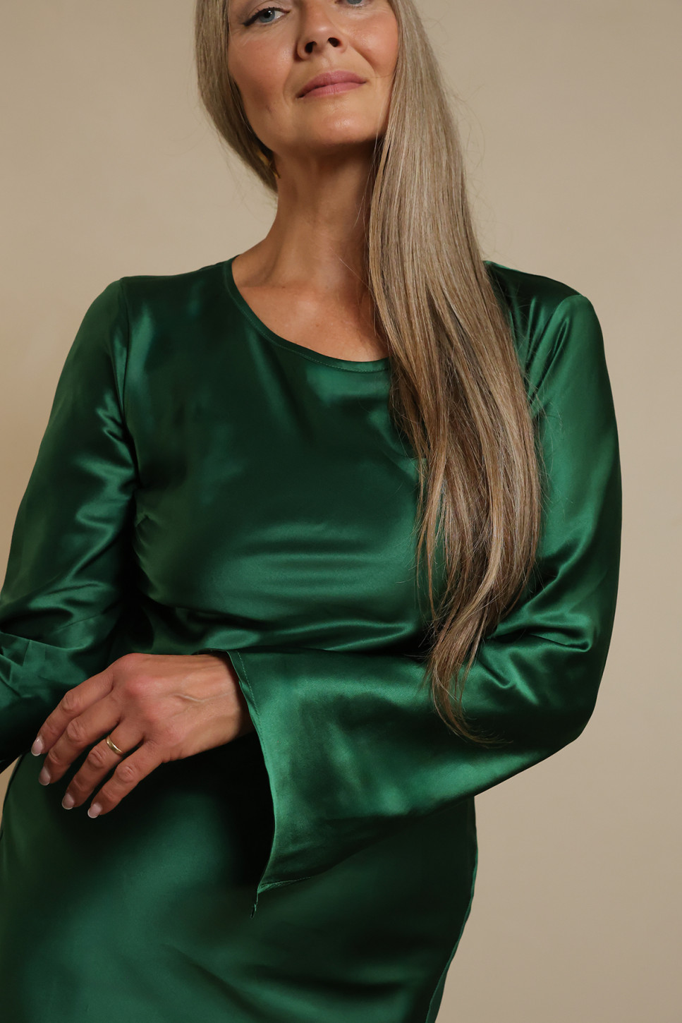 STORM BIAS CUT SILK DRESS 