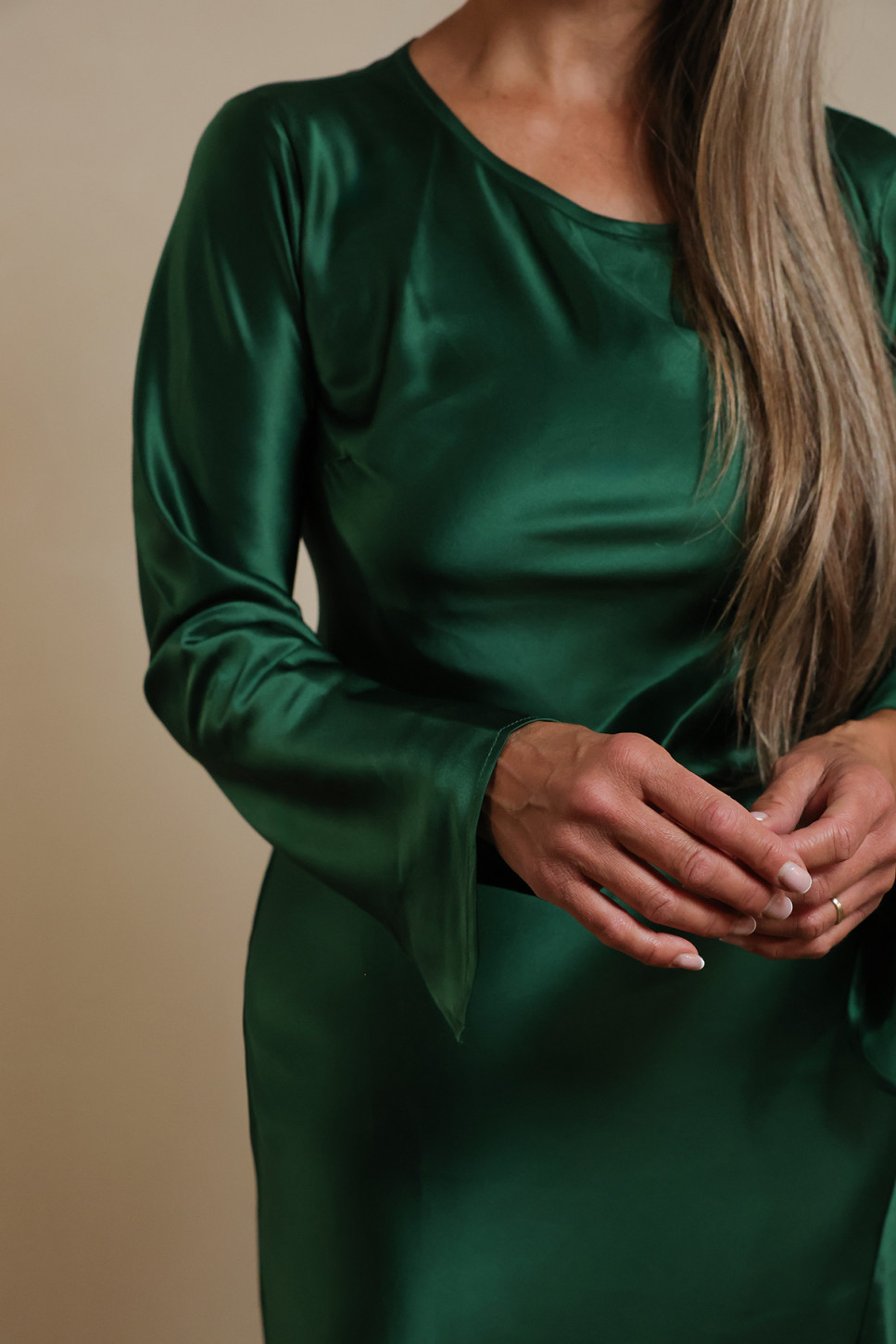 STORM BIAS CUT SILK DRESS 