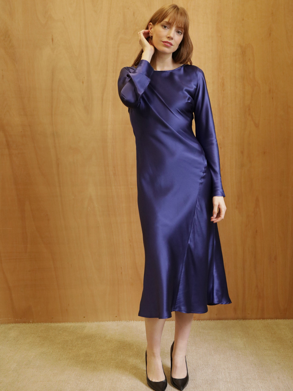 STORM BIAS CUT SILK DRESS 