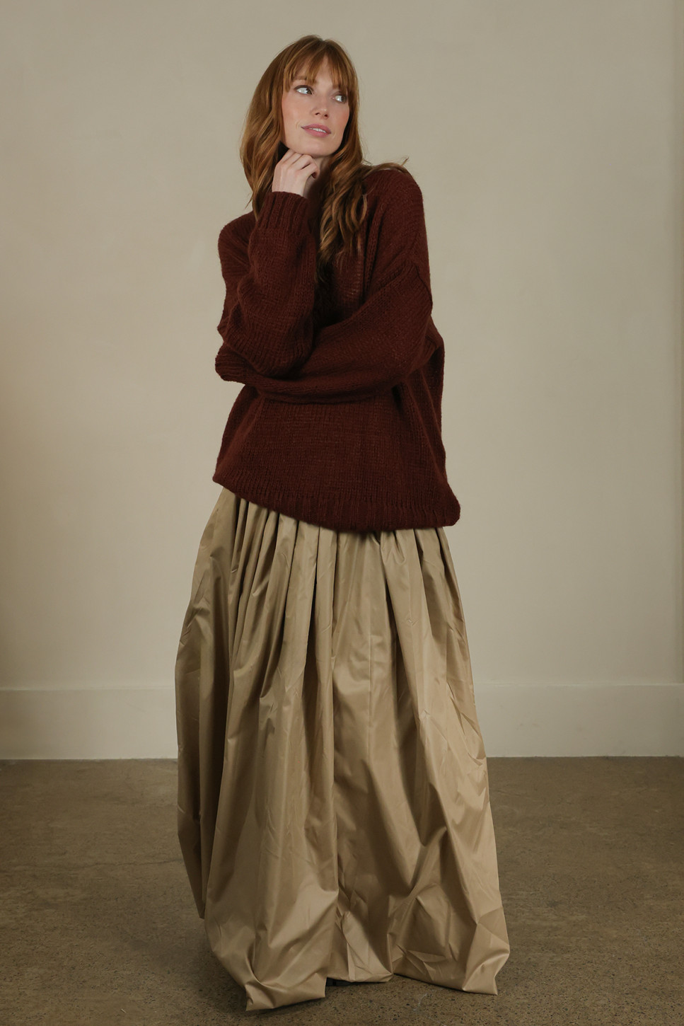 THE SAND MOOR BALOON MAXI SKIRT