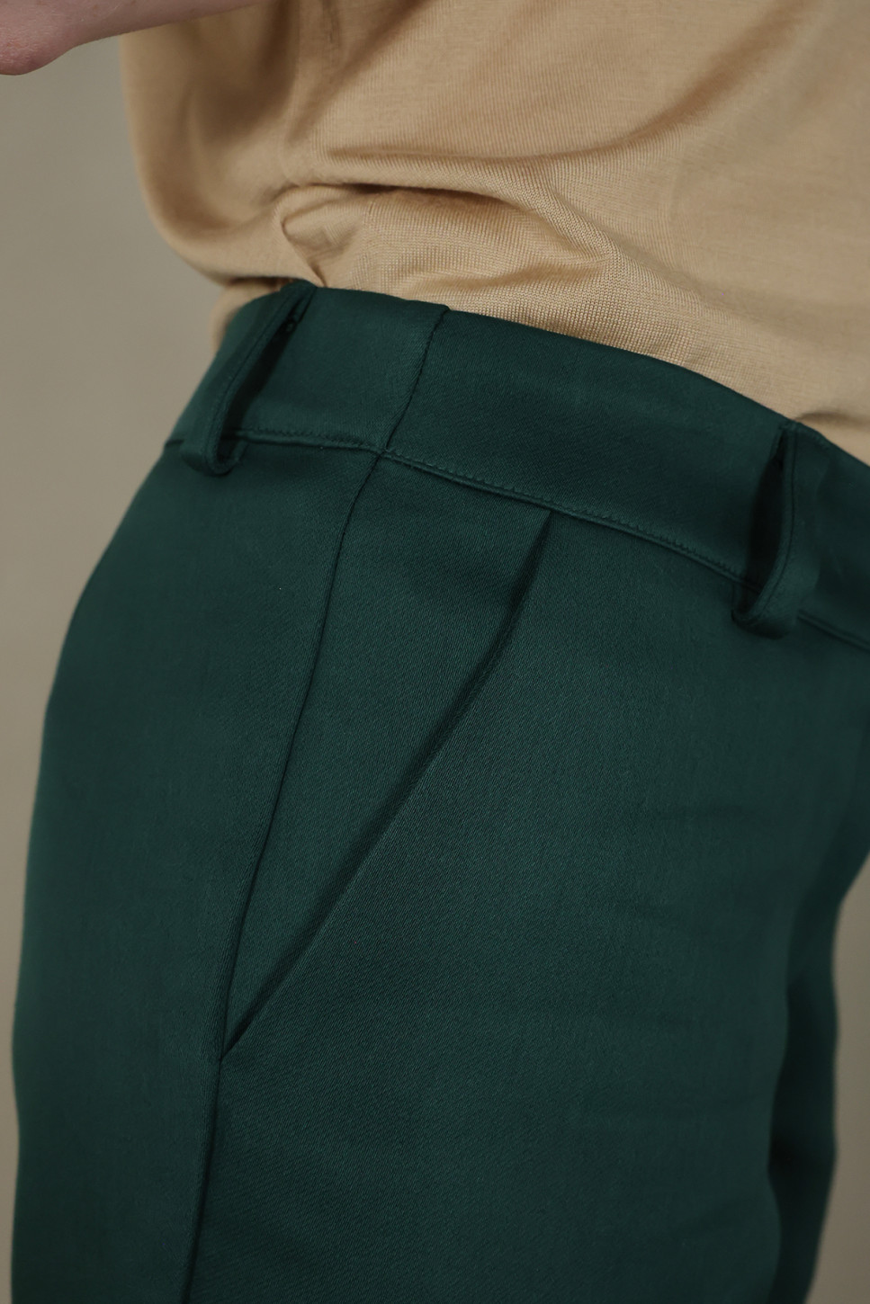 THE ROWE COTTON-WOOL TROUSERS