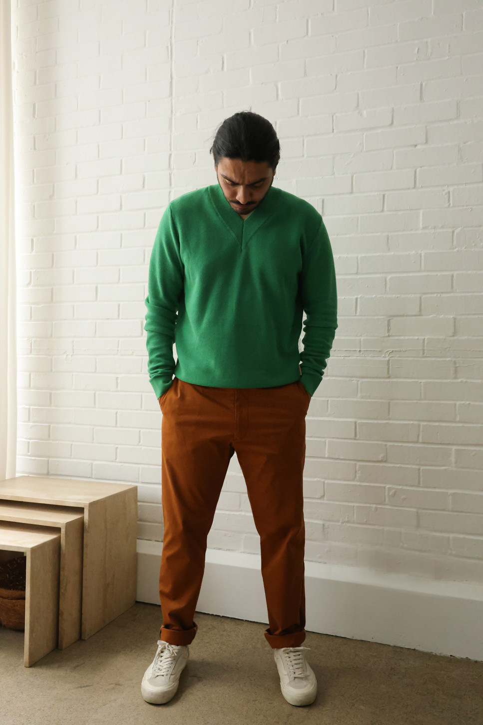 Fern Frame V-Neck Sweater 
