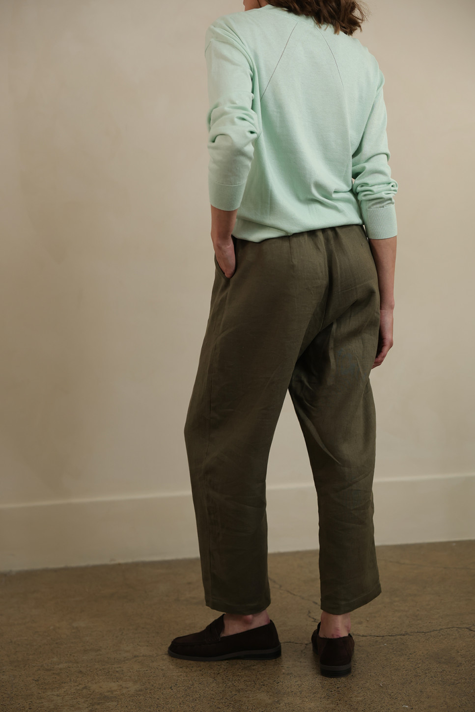 VERT ANOUK LINEN TROUSERS