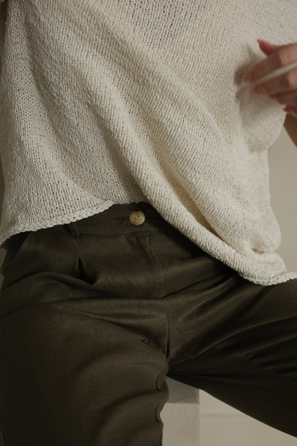 VERT ANOUK LINEN TROUSERS