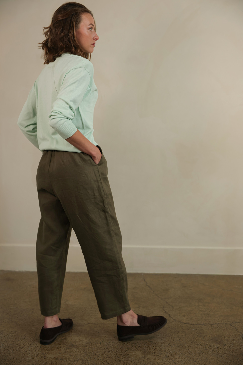 VERT ANOUK LINEN TROUSERS