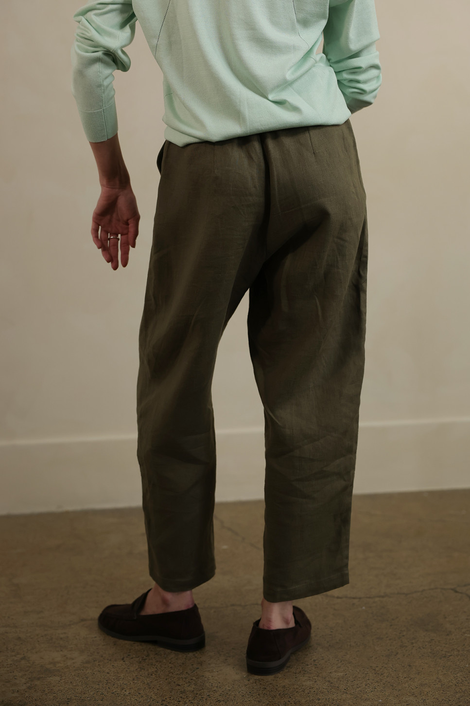 VERT ANOUK LINEN TROUSERS