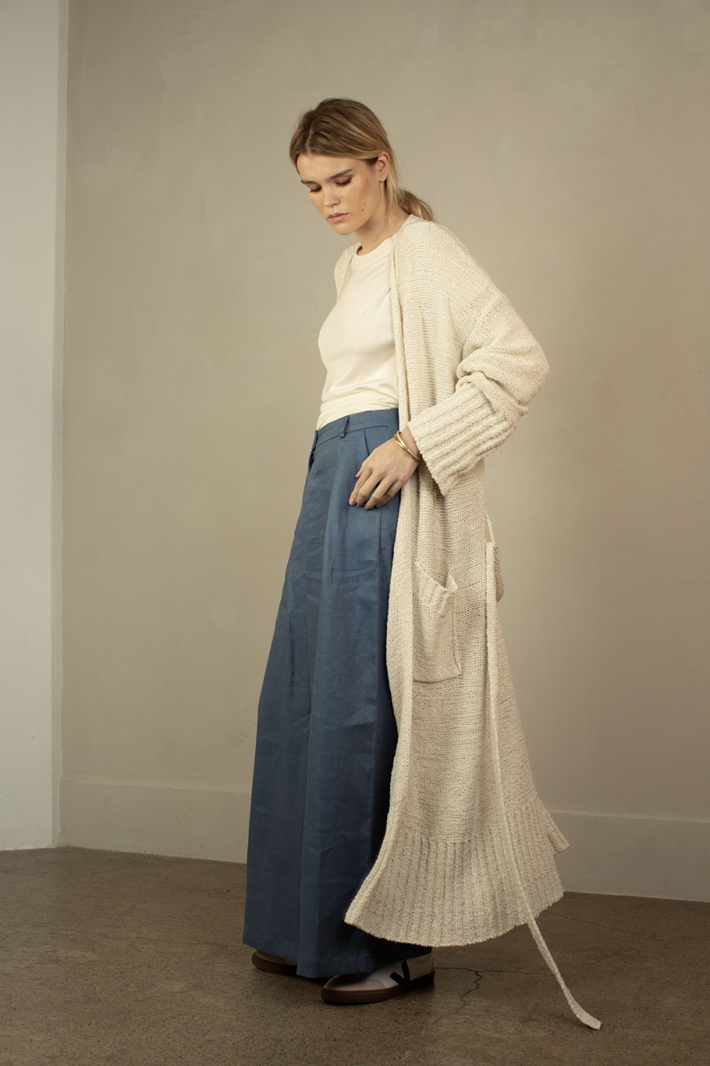 AMELIA MAXI COTTON CARDIGAN